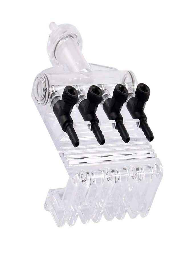 COMOK 4-Way Aquarium Air Check Flow Control Swtich Gang Valve - Image 1